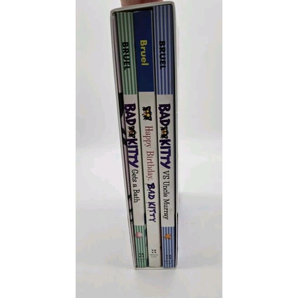 Bad Kittys Very Bad Boxed Set 3 Books Poster Gets A Bath Happy Birthday Vs Uncle - Picture 3 of 14